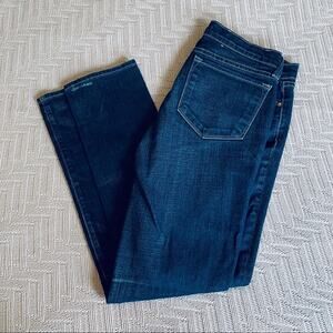 J Brand skinny leg dark wash jeans